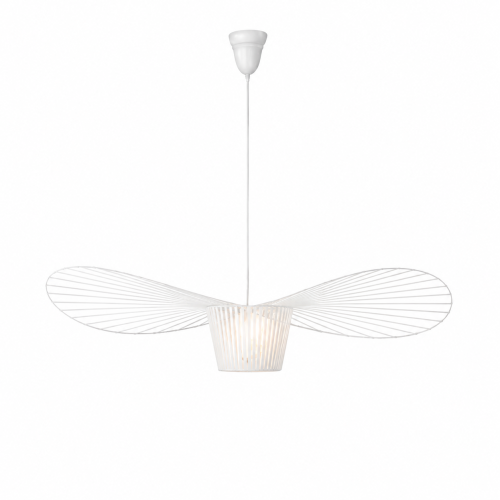 Biały Żyrandol Ażurowy Vintage Lampa Wisząca Retro Kapelusz Nowoczesny