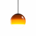 Lampa Wisząca LED Miodowy Gradient Szklana Kula