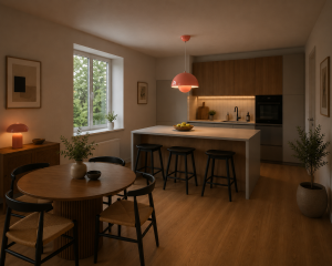 Lampa Wisząca Retro Flowerpot Nowoczesny Żyrandol Mid-Century