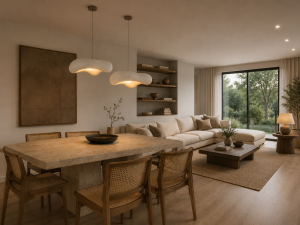 Lampa Wisząca Wabi-Sabi Kamień Nowoczesny Żyrandol Oświetlenie Organic Loft Biały