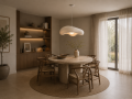 Lampa Wisząca Wabi-Sabi Kamień Nowoczesny Żyrandol Oświetlenie Organic Loft Beżowy