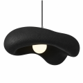 Lampa Wisząca Wabi-Sabi Kamień Nowoczesny Żyrandol Oświetlenie Organic Loft Czarny