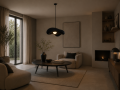 Lampa Wisząca Wabi-Sabi Kamień Nowoczesny Żyrandol Oświetlenie Organic Loft Czarny