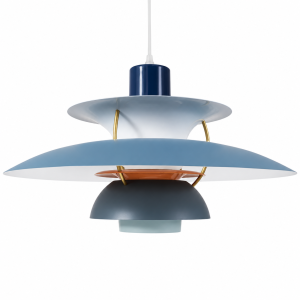 Lampa Wisząca PH Żyrandol Skandynawski Talerze Nordic Blue