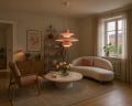 Lampa Wisząca PH Żyrandol Skandynawski Talerze Nordic Pink