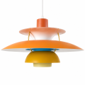 Lampa Wisząca PH Żyrandol Skandynawski Talerze Nordic Orange