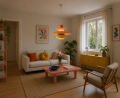 Lampa Wisząca PH Żyrandol Skandynawski Talerze Nordic Orange