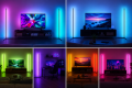 Minimalistyczna Lampa Narożna LED RGB Stojąca Podstawa L + Pilot Dotykowy Touch