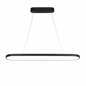 Nowoczesna Lampa Wisząca LED Owalna Slim Minimalistyczna Nad Stół i Wyspę