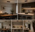 Nowoczesna Lampa Wisząca LED Owalna Slim Minimalistyczna Nad Stół i Wyspę