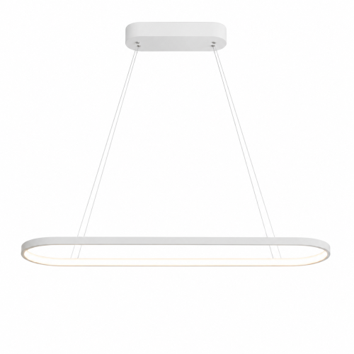 Nowoczesna Lampa Wisząca LED Owalna Slim Minimalistyczna Nad Stół i Wyspę
