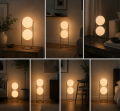 Nowoczesna Lampa Podłogowa LED Garrault Delord Kula SATURN DUO