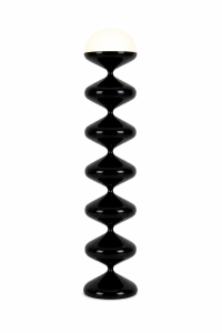 Czarna designerska lampa podłogowa BELLA NOTTE 120 cm