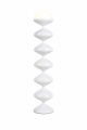 Biała designerska lampa podłogowa PERLA BIANCA 120 cm