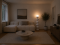 Biała designerska lampa podłogowa PERLA BIANCA 120 cm