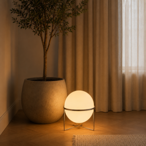 Nowoczesna Lampa Podłogowa LED Kula GERRAULT DELORD Akryl
