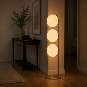Nowoczesna Lampa Podłogowa LED Garrault Delord Kula SATURN TRIO