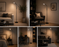 Lampa podłogowa LUMINA PRO LED z pilotem i regulacją światła