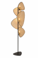 Designerska lampa stojąca boho z plecionym abażurem BALI TOTEM