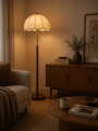 Lampa podłogowa FLORENCE z materiałowym abażurem 152 cm
