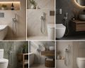 Zestaw Bateria Bidetowa chromowana VERO CHROME podtynkowa