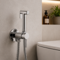 Zestaw Bateria Bidetowa chromowana VERO CHROME podtynkowa