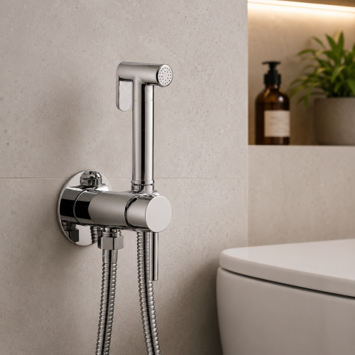 Zestaw Bateria Bidetowa chromowana VERO CHROME podtynkowa