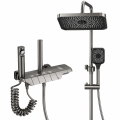 System prysznicowy Premium NEXORA TITANIUM 5w1 z deszczownicą i bidettą