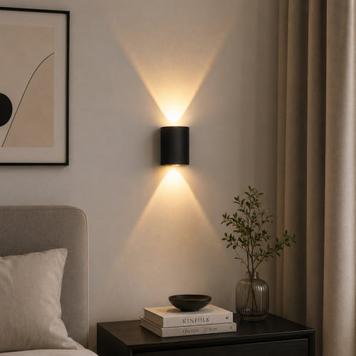 Kinkiet Ścienny wewnętrzny VELORA LED Wodoodporny 2W Czarny