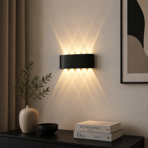 Kinkiet Ścienny wewnętrzny VELORA LED Wodoodporny 8W Czarny