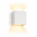 Biały Kinkiet LED CUBOX lampa ścienna do korytarza i salonu 10x10 cm