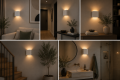 Biały Kinkiet LED CUBOX lampa ścienna do korytarza i salonu 10x10 cm