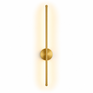 Kinkiet LED Złoty 50 cm Premium 3 Barwy Światła Nowoczesna Lampa Ścienna + Pilot