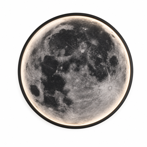 Lampa Ścienna MOONLUX Plafon LED 3D Księżyc 40 CM