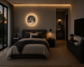 Lampa Ścienna MOONLUX Plafon LED 3D Księżyc 40 CM