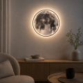 Lampa Ścienna MOONLUX Plafon LED 3D Księżyc 55 CM