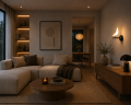 Kinkiet LED Ptak Złoty 29 cm Designerska Lampa Ścienna Modern Luxury