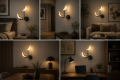 Designerski Kinkiet Ścienny Złote Ptaki Aura Birds Nowoczesna Lampa LED Loft 38cm