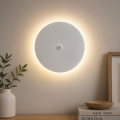 Lampa LED Kinkiet z Czujnikiem Ruchu Biały Plafon Ścienny Inteligentny Sensor