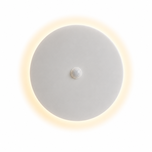 Lampa LED Kinkiet z Czujnikiem Ruchu Biały Plafon Ścienny Inteligentny Sensor