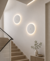 Lampa LED Kinkiet z Czujnikiem Ruchu Biały Plafon Ścienny Inteligentny Sensor