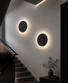 Lampa LED Kinkiet z Czujnikiem Ruchu Czarny Plafon Ścienny Inteligentny Sensor
