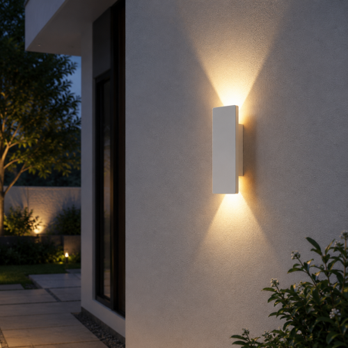 Kinkiet Elewacyjny LED Biały Wodoodporna IP65 Lampa Zewnętrzna