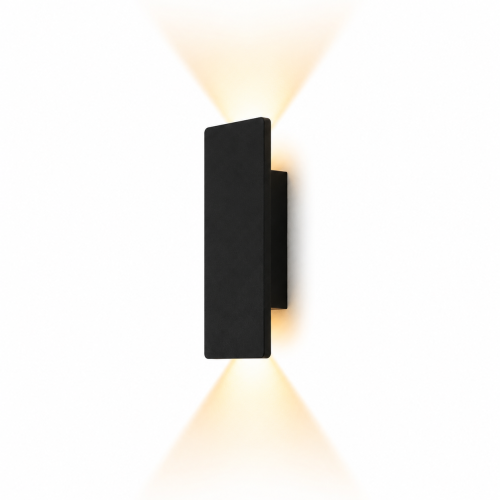 Kinkiet Elewacyjny LED Czarny Wodoodporna IP65 Lampa Zewnętrzna