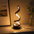 Lampka Nocna LED Spiralna Nowoczesna Designerska Lampa Stołowa Dekoracyjna