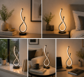 Lampka Nocna LED Nieskończoność Infinity Modern Design Do Salonu i Sypialni