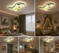 Plafon Lampa Sufitowa LED Dinozaur Oświetlenie do Pokoju Dziecięcego