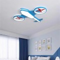 Plafon Lampa Sufitowa LED Helikopter Dron Samolot do Pokoju Dziecięcego Niebieski