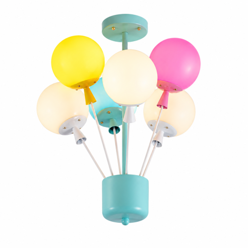 Lampa Sufitowa Kolorowe Balony Żyrandol Dziecięcy Plafon