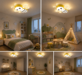 Lampa Sufitowa LED Pszczółka Maja Plafon Dziecięcy 3 Barwy Światła 36W